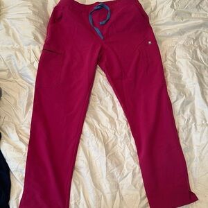 Raspberry Sorbet Figs Yola- elastic waistband- medium petite